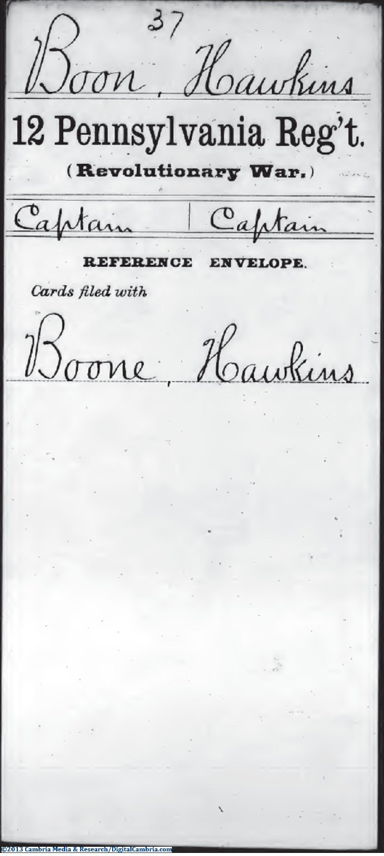 Hawkins Boone Service Record