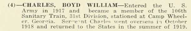BOYD WILLIAM CHARLES WWI Veteran